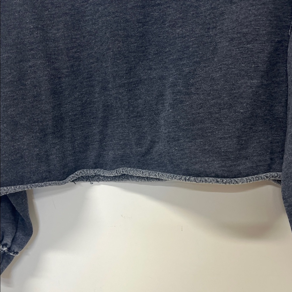 Z Supply Women's Cropped Lightweight Sweatshirt, Gray, XS - Picture 5 of 9